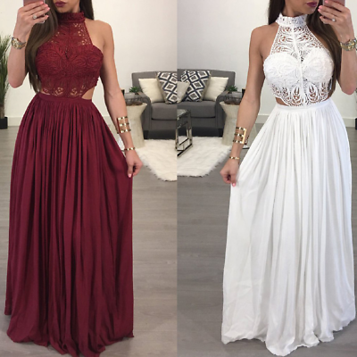 Womens Long Prom Party Wedding Gown Dresses Bridesmaid Formal Ball Evening $31.54