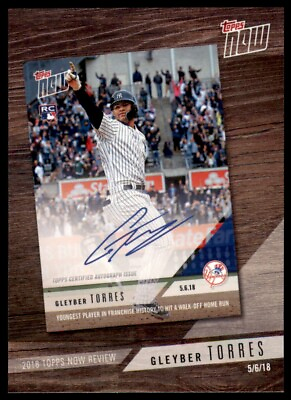 #ad 2019 Topps 2018 Now Review #TN 4 Gleyber Torres New York Yankees