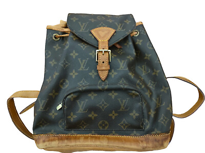#ad Louis Vuitton Backpack Montsouris M51136 Brown Monogram PVC