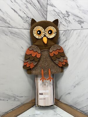#ad NEW OWL WINE BOTTLE COVER