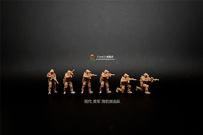 #ad 1 72 Modern US Navy SEALs 6 soldiers body Miniature Soldier