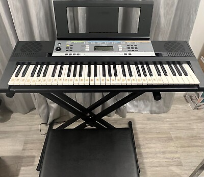 #ad CASIO YPT 240 WITH Keyboard Stand and Bench Set Adjustable Height Digital Piano