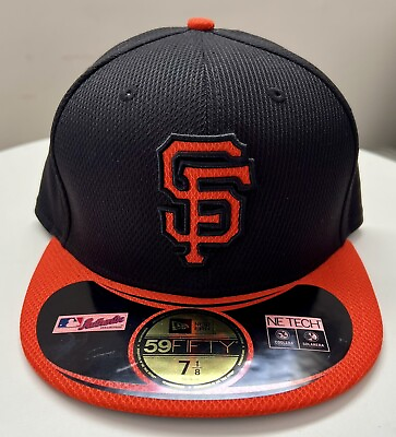#ad San Francisco Giants Authentic 59FIFTY New Era Black Size 7 1 8 Hat