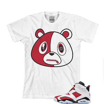 #ad Tee to match Jordan Retro 6 Air Jordan Carmine. E Bear White Red Tee