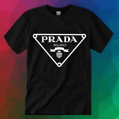 #ad SALE Prada Logo Unisex T shirt Size S 5XL PRINTED FANMADE Multi Color