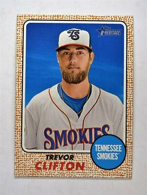 #ad 2017 Topps Heritage Minors Base #60 Trevor Clifton Tennessee Smokies