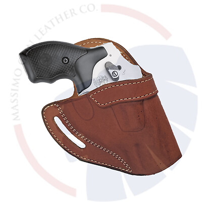 #ad Ruger LCR Revolver Leather Holster Samp;W 2quot; J Frame 36 60 442 642 340PD