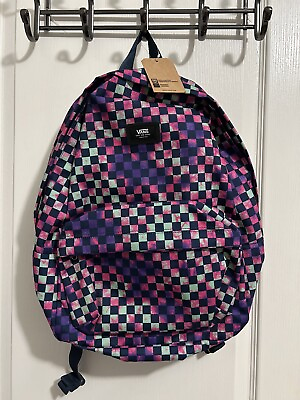 #ad New Vans Old Skool III Backpack School Book Bag Checkboard NWT