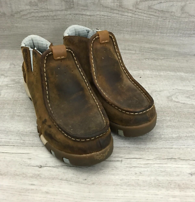 #ad Vintage Helly Hansen Mens Sz 7.5 Slip On Shoes Leather Brown