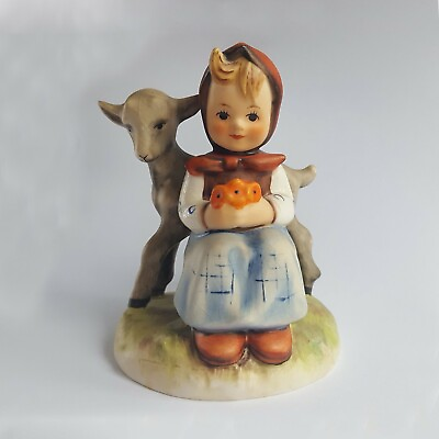 #ad Genuine Vintage Hummel Goebel Figurine Good Friends Girl Deer 1970s TMK 5 #182
