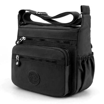 #ad Crinkle Nylon Black Cross Body Bags for women shoulder bag bailey tote purse J54