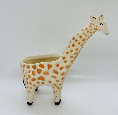 #ad Anthropologie Leah Reena Goren Giraffe Pottery Planter Cute Home Art Decor X1