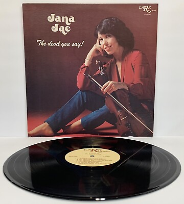 #ad JANA JAE THE DEVIL YOU SAY Vinyl LP 1980 Lark Records 10 Tracks Bluegrass VG