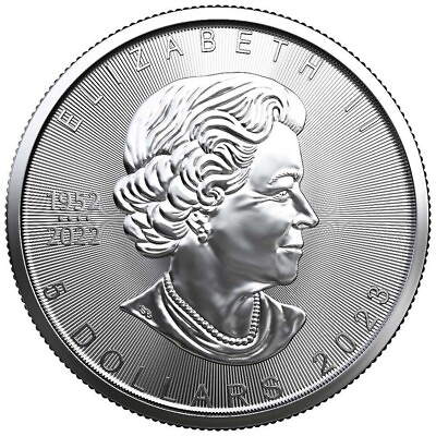 #ad 2023 $5 Silver Canadian Maple Leaf 1 oz BU