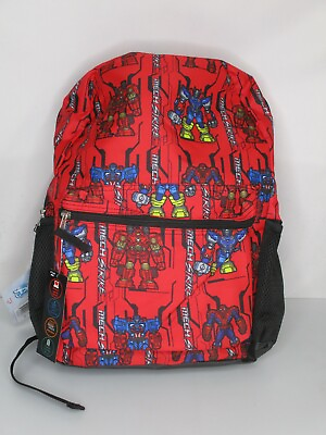 Marvel Avengers Backpack Boys O S Red Black Pockets Adjustable Straps NEW $16.99