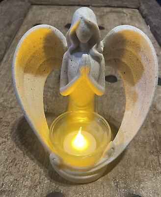 #ad OakiWay Desert Praying Angel Tea Light Candle Holder