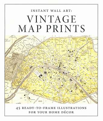 #ad Adams Media Instant Wall Art Vintage Map Prints 45 Ready to Frame 2017