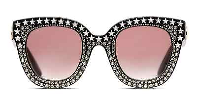 #ad Gucci GG0116S Shiny Black Glitter
