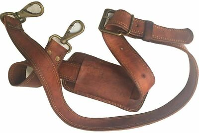 Handmade Vintage Leather Shoulder Replacement Strap for Messenger Briefcase Bag