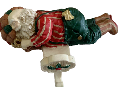 #ad Christmas Santa Claus St. Nicolas Stocking Holder Hanger traditional decor