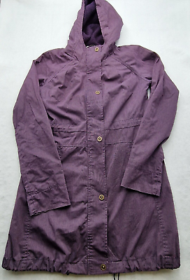 #ad Fat Face Womens Hooded Coat Jacket Warm Plum Purple Ladies Size 8