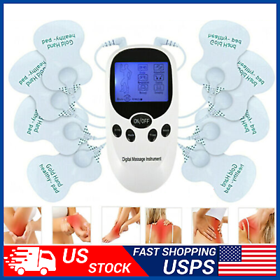 #ad Digital Tens Unit Machine Pulse Massager Muscle Stimulator Therapy Pain Relief