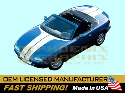 #ad 1994 fits 1995 1996 1997 Mazda Miata MX5 R Package Stripes Decals Graphics Kit