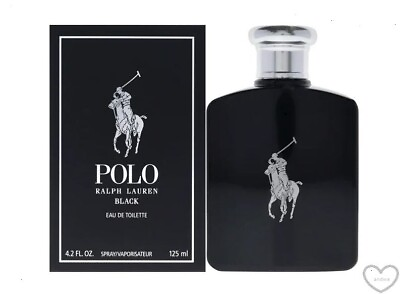 #ad Ralph Lauren Polo Black 4.2 oz 125 ml Eau De Toilette Spray For Men Brand New