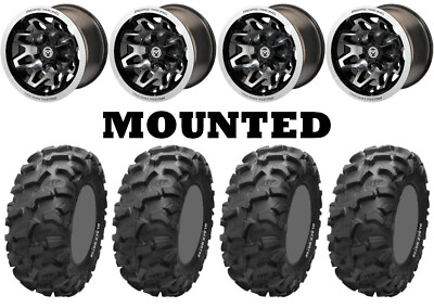#ad Kit 4 ITP Blackwater Evolution Tires 30x10 14 on Moose 416X Machined Wheels HP1K