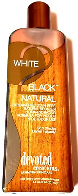 #ad White 2 Black Natural Bronzer Streak Free Tanning Lotion