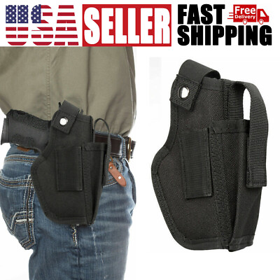 #ad Tactical Gun Holster Universal with Mag Pouch For IWB OWB Most Gun Sizes US