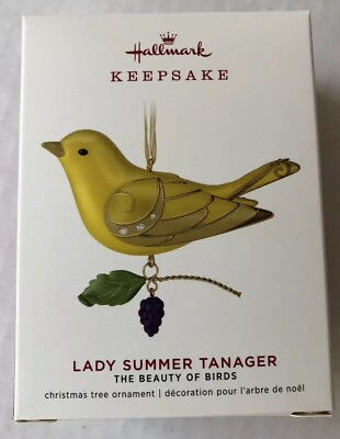 #ad Hallmark Keepsake Ornament 2019 LADY SUMMER TANAGER THE BEAUTY OF BIRDS Limited