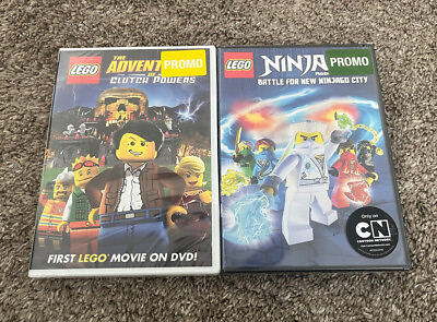#ad Lot Of 2 Lego DVDs Adventure Clutch Powers Battle New Ninjago City New Promo