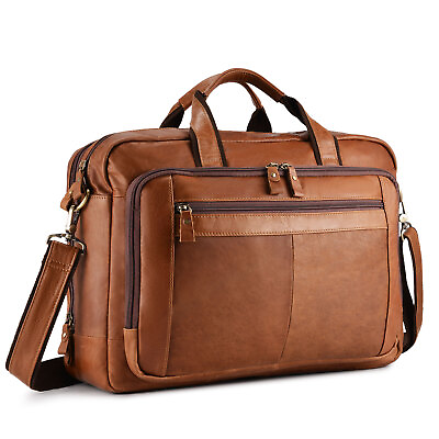 #ad Top Handle Leather Laptop Office Messenger Briefcase Bag Shoulder Bag satchel