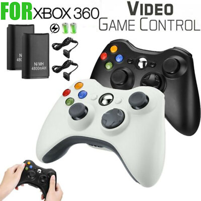 #ad Wired Wireless Game Controller Gamepad for Microsoft XBOX 360 amp; PC WIN 7 8 10