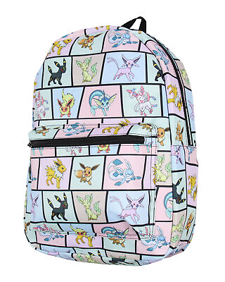 #ad Pokemon Backpack Eevee Evolutions Laptop School Travel Backpack