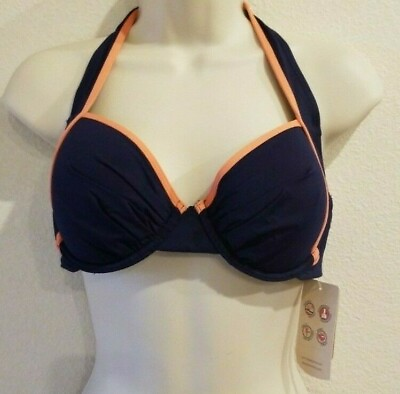 #ad Tommy Bahama Deck Piping UW Full Coverage Molded Cup Bra Top 34C MSRP $80