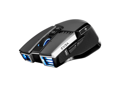#ad EVGA X20 Gaming Mouse Wireless Grey Customizable 16000 DPI 5 Profiles 10