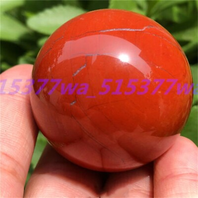 #ad 1pcs Natural Red Jasper Ball Quartz Crystal Sphere Decoration Reiki Healing 40mm