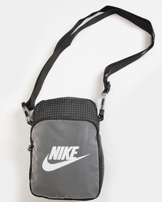 #ad Nike NIKE Heritage 2.0 Crossbody Bag Travel Hip Sack Pack Black White CV1408 010