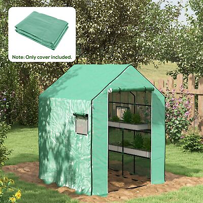 #ad Walk in Greenhouse Cover Replacement 55quot; x 56.25quot; x 74.75quot;