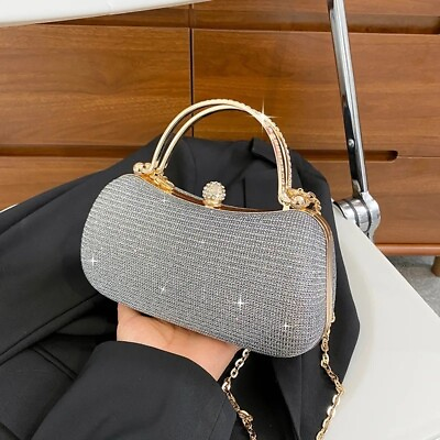 #ad Women’s Evening Clutch Bag Elegant Handbag Gold Cocktail Wedding Party