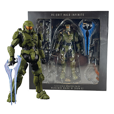 #ad Halo Infinite Master Chief Mjolnir MK VI GEN 3 6quot; Action Figure w Weapon Boxed