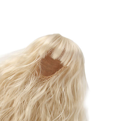 #ad Doll Hair High Temperature Silk Hair Doll Wig Flexible For 15.5‑17cm Doll