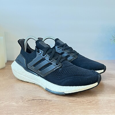 #ad Adidas UltraBoost 21 Women#x27;s Running Shoes Size 8 Primeknit FY0402 Core Black