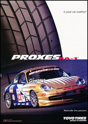 #ad 2004 Porsche 911 Toyo Tires Race Original Advertisement Print Art Car Ad K114