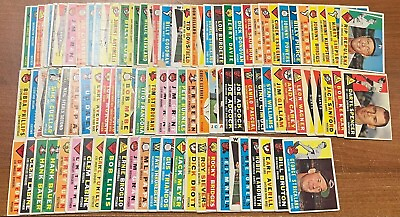 #ad 1960 Topps Baseball Cards 100 Vintage Cards