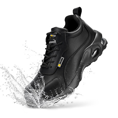 #ad FitVille Women Steel Toe Work Shoes Slip Resistant Safety Boots Waterproof 6 11
