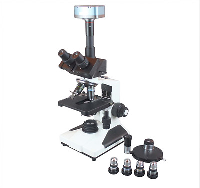 #ad 2000x Professional Trinocular LED Phase Contrast Microscope w 18 Mp USB Camera