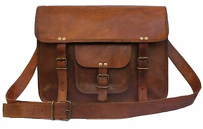 #ad Bag Leather Genuine Men Vintage Messenger Laptop S Handmade Briefcase Satchel